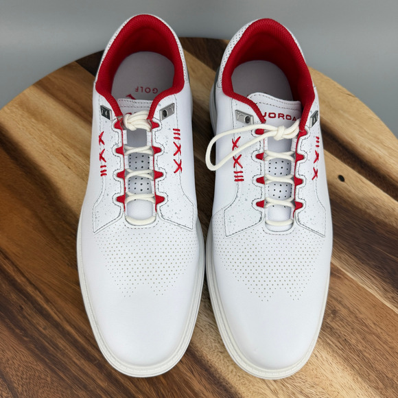 Nike Air Jordan ADG 5 Golf Spikeless Shoes Size 11.5 White Fire Red FQ7874-101 main image 8